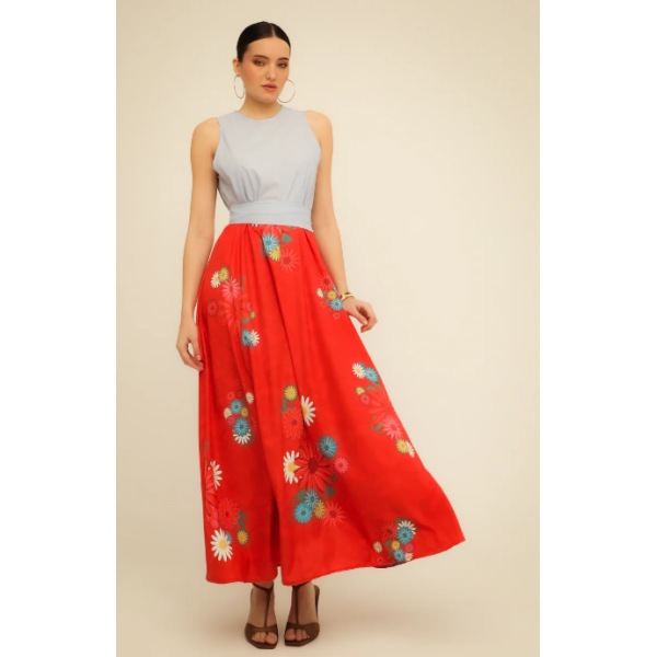 DAISY DRESS (red / light blue) DAISY DRESS (red / light blue)