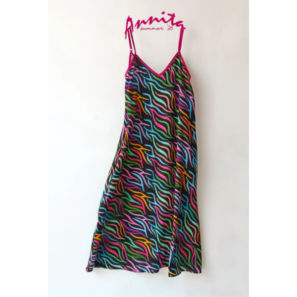 ANNITA DRESS (colorful black)