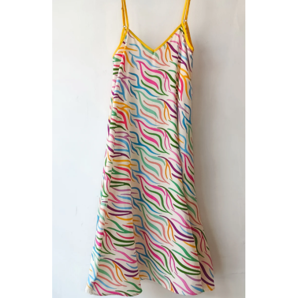  ANNITA DRESS (colorful ivory)