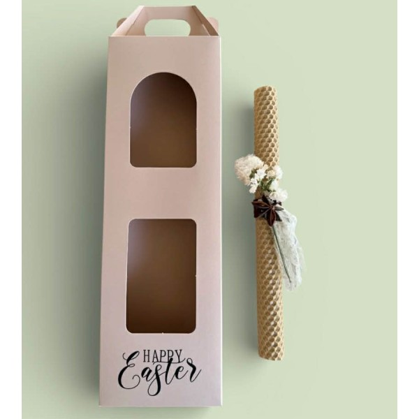 Handmade Easter Candle made from 100% Natural Beeswax