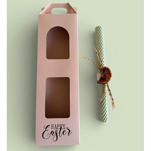 Handmade Easter Candle made from 100% Natural Beeswax