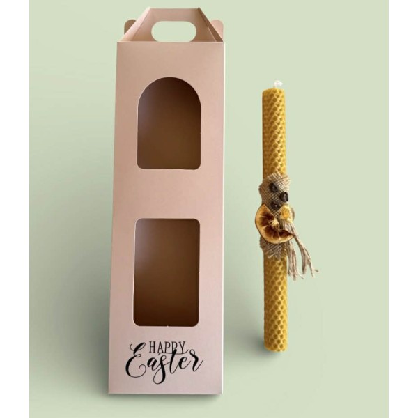 Handmade Easter Candle made from 100% Natural Beeswax