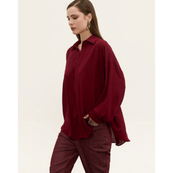 Oversized Πουκάμισο με Γιακά Oversized Πουκάμισο με Γιακά