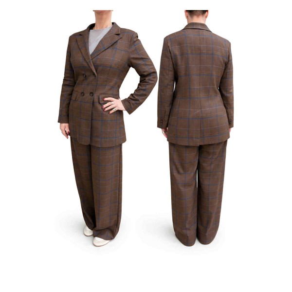 ΚΟΣΤΟΥΜΙ ΚΑΦΕ ΚΑΡΩ ΜΕ ΜΠΛΕ ΡΙΓΕΣ LARGE