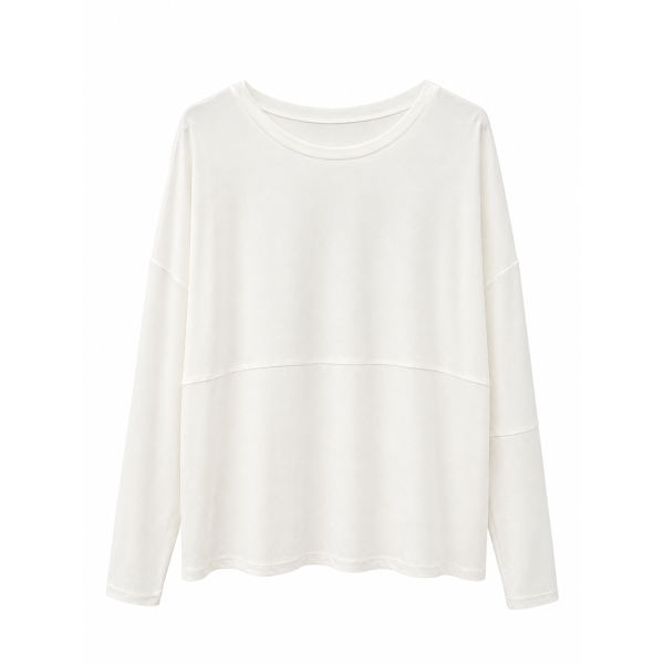 Basic T-Shirt από Modal Blend – Ultra Soft & Ανθεκτικό  LARGE