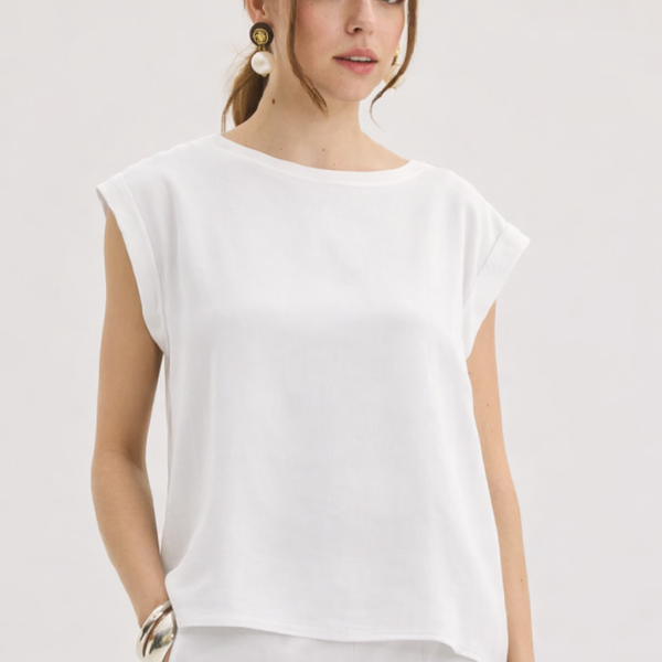 Innocent μπλούζα ρεβερ λευκή