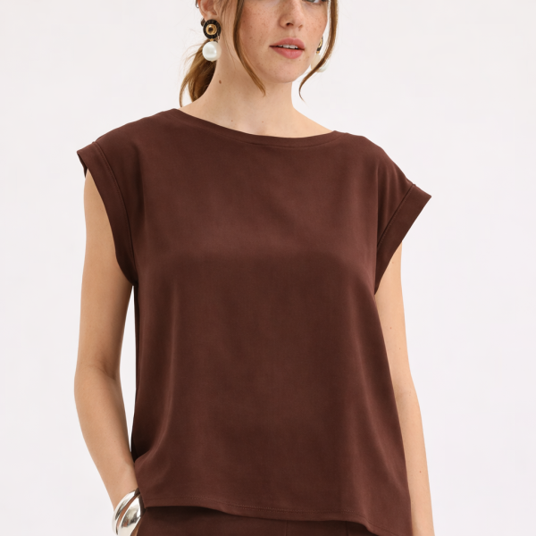 Innocent μπλούζα ρεβερ καφέ