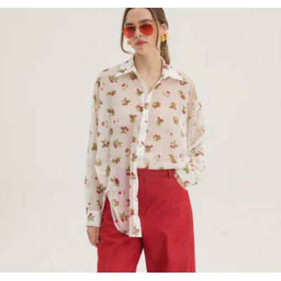 Innocent shirt white cherries