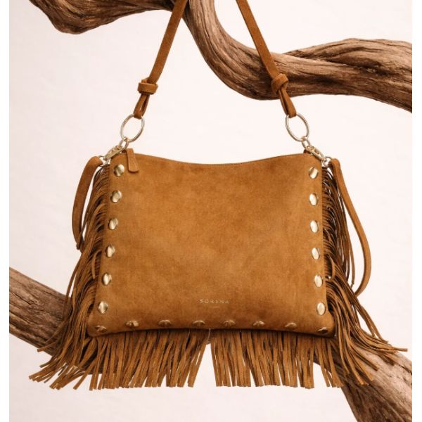 SIMONA SUEDE TERRACOTA CROSSBODY BAG