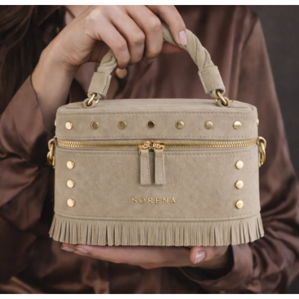 Suede Terra Bambino Bag – Warm Beige