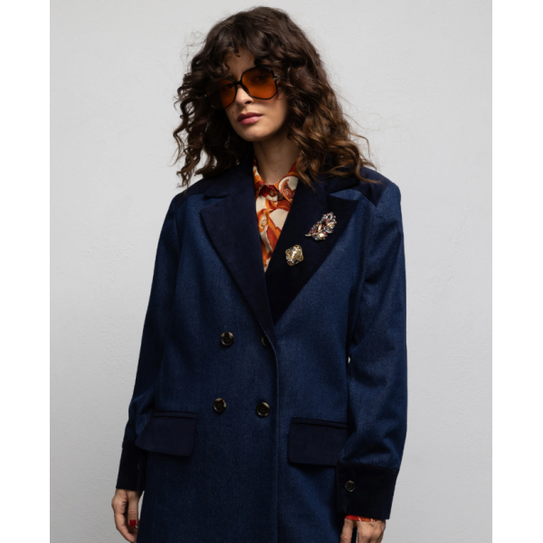 STEVE BLAZER - DENIM BLUE