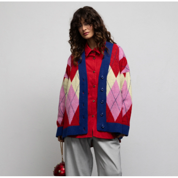 PALOMA KNIT CARDIGAN - DIAMOND PINK