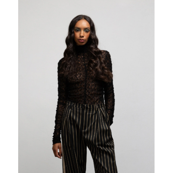 NOVA TOP - LACE BLACK