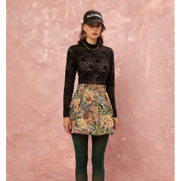 LACE BODYSUIT - BLACK